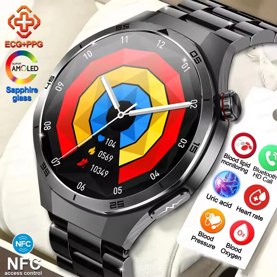 2026 New ECG+PPG Smart Watch Precise Uric Acid Blood Pressure Organ Body Analysis SmartWatch HD Call Men Watches Health Ms Clock 1