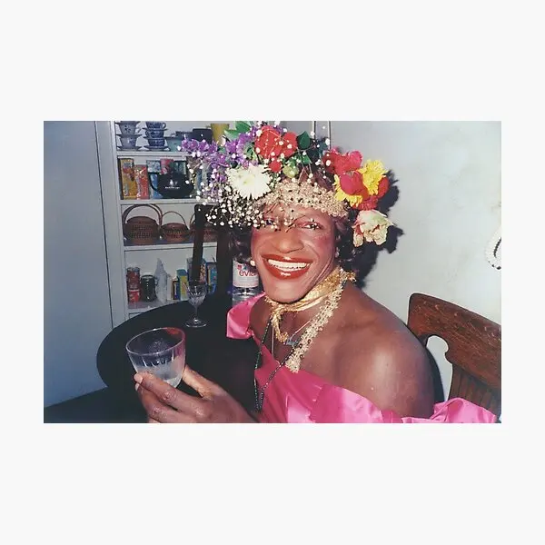 Marsha P Johnson History Poster Sitcker Per Art Print Bagagli Kid Water Bottles Decorazioni Paraurti Car Window Funny Cartoon