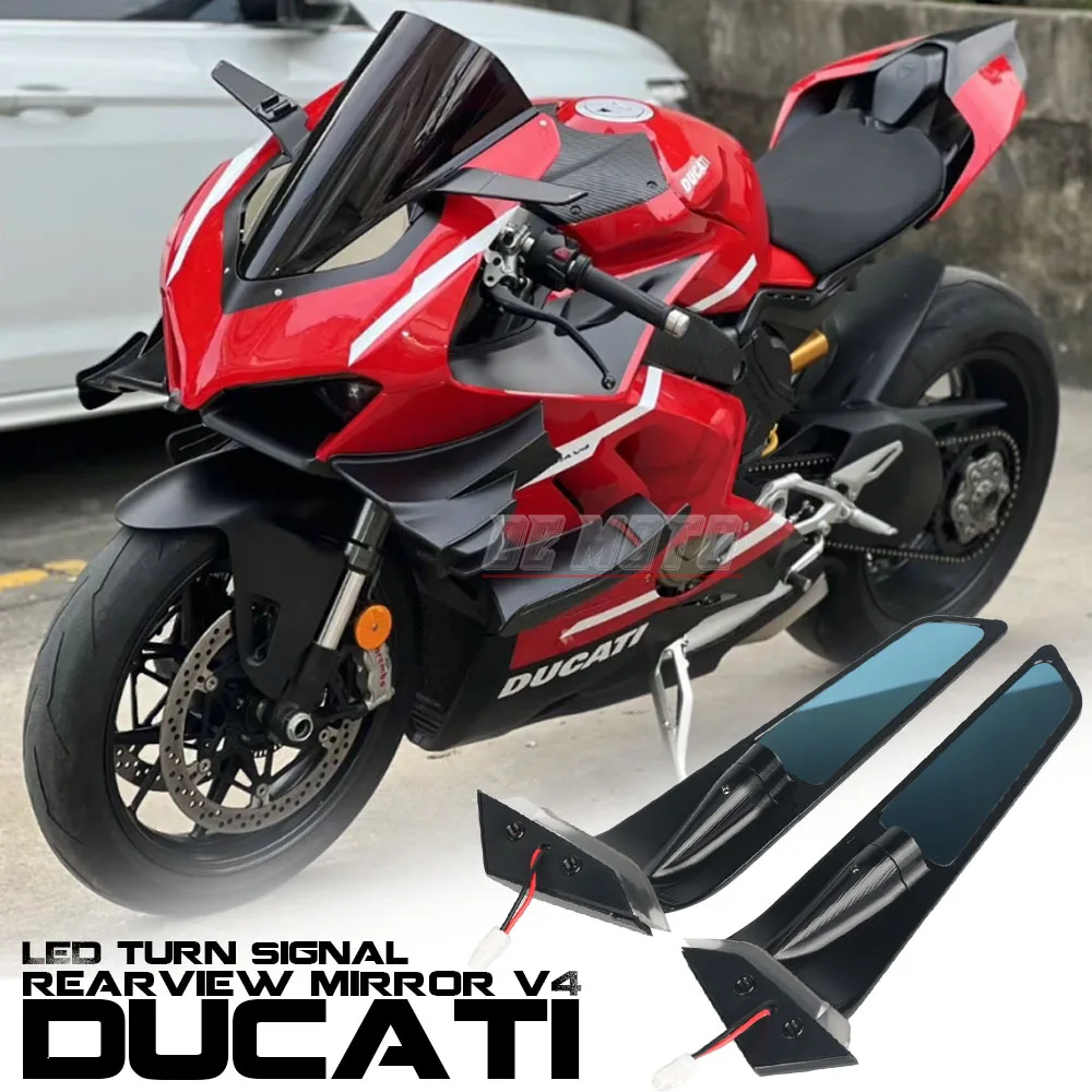 Specchietto Retrovisore Moto Per Ducati Panigale V2 955 V4 1100 Stealth Sport Winglet Mirror Kit Specchietti Stealth Regolabili
