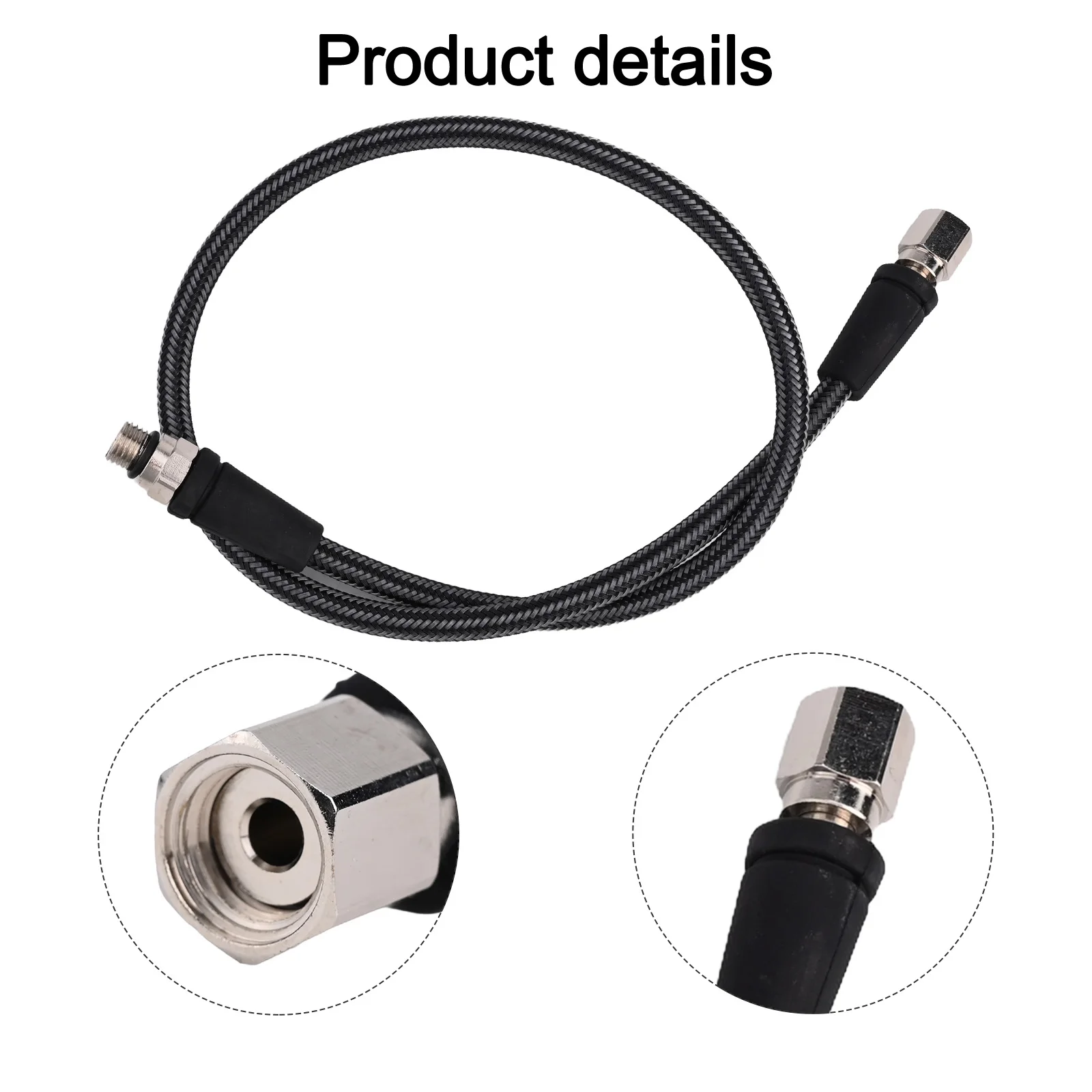 15/60/80cm Professional Scuba Diving Flexible Braided Hose High Pressure Hose Regulator Depth Gauge Diving Accessories
