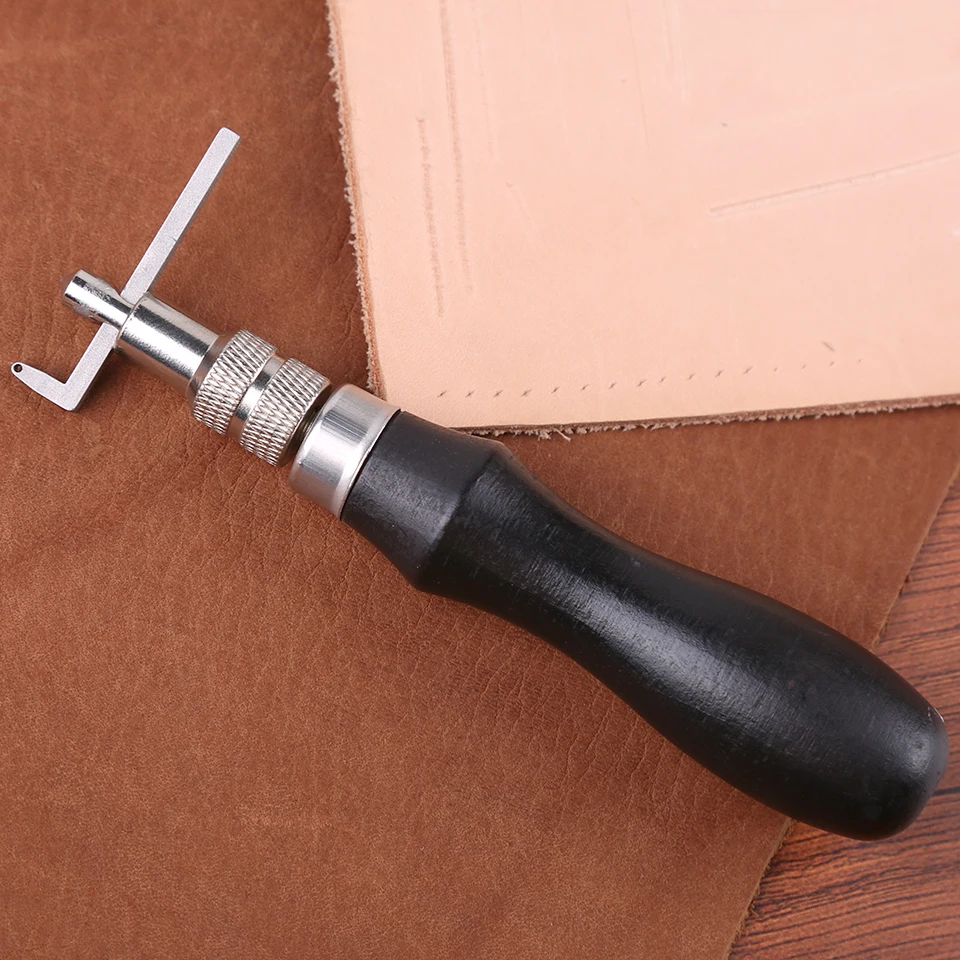 leather tools leather craft tools LMDZ Adjustable Leather Edge Stitching Groover Craft Tool Edge Stitching Groover Leather Craft Groove