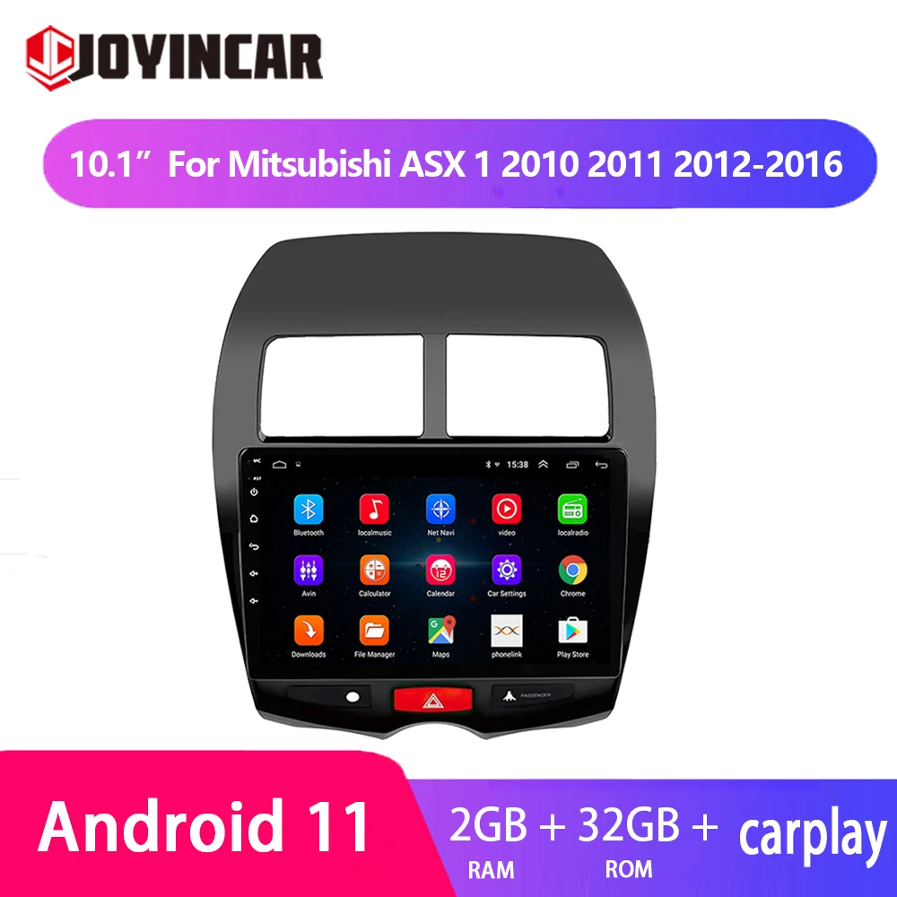 

2 Din Android 11 Car Radio For Mitsubishi ASX 1 2010-2016 Multimedia Player 10.1'' Touch Screen GPS Navigation FM Stereo Carplay