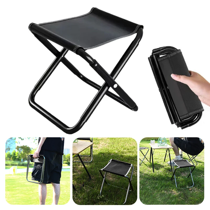 Portable Folding Stools Outdoor Fishing Chairs Camping chairs Travel stools Queuing Benches folding portable chair folding chair retractable stool breathable chair camping chair foot pads