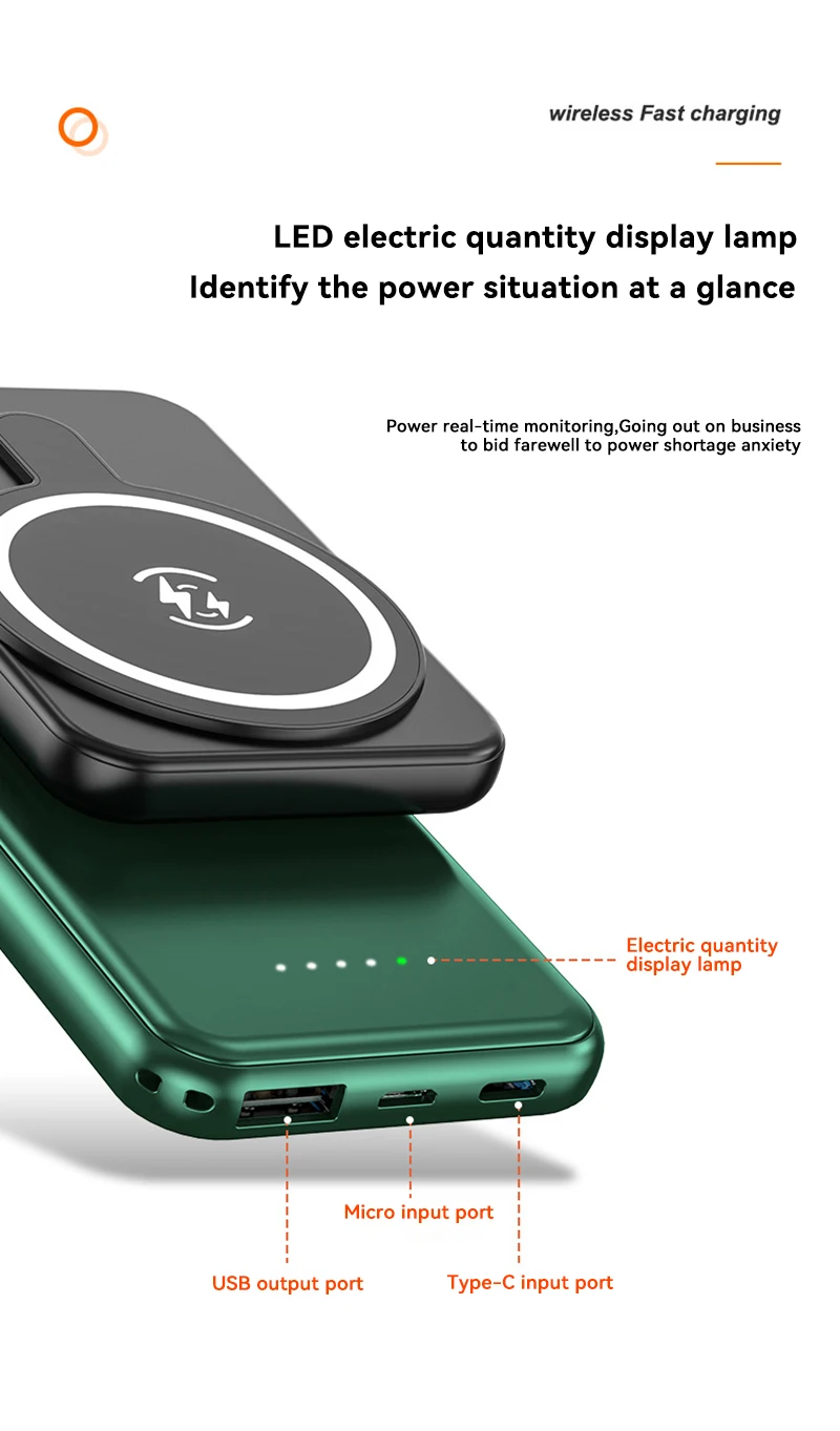 Xiaomi 50000mAh Wireless Magnetic Power Bank 15W Super Fast Charging Portable Battery Charger For iPhone Huawei Samsung 2024 New 11 S7354f683c108470a9520d9134441eb886