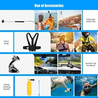 50 in 1 Action Camera Accessory Kit Sets for GoPro Hero 12/11/10/9/8/7/6/5/4 GoPro Max Insta360 AKASO DJI Osmo Action Cameras 2