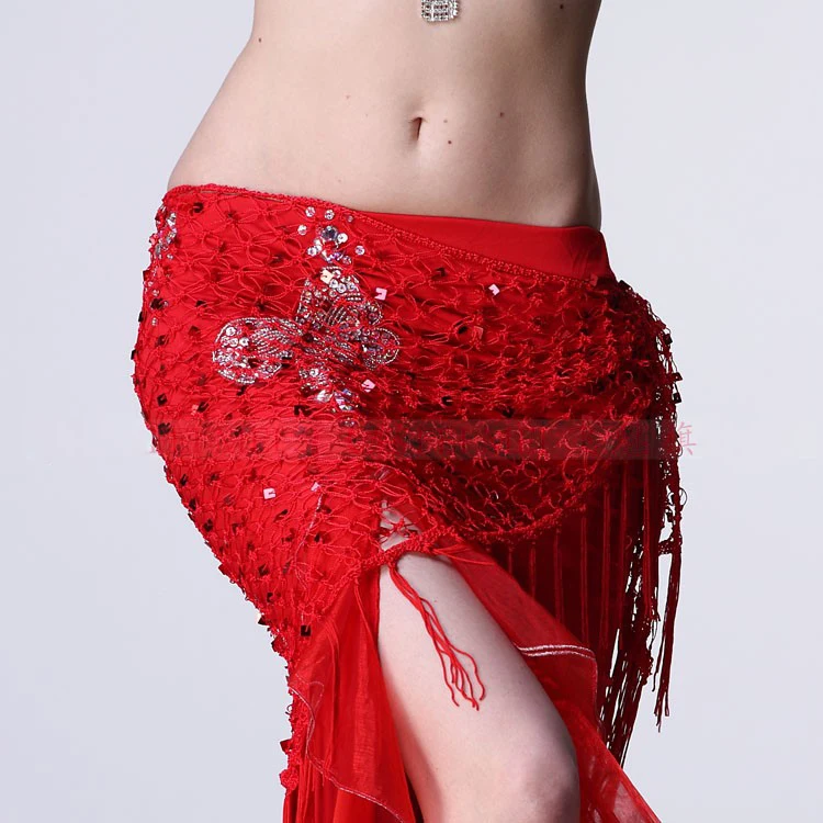 New style Belly dance costumes sequins belly dance hip scarf for women ...