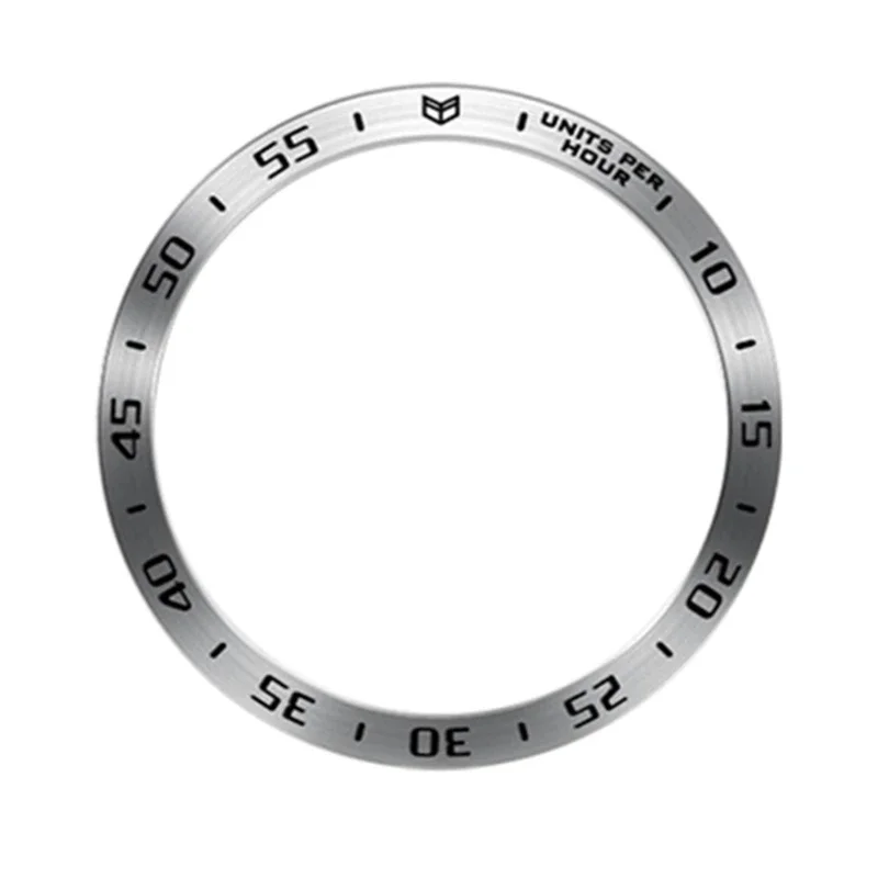 Elegant Metal Bezel Ring with Time/Speed Scale Protective Cover