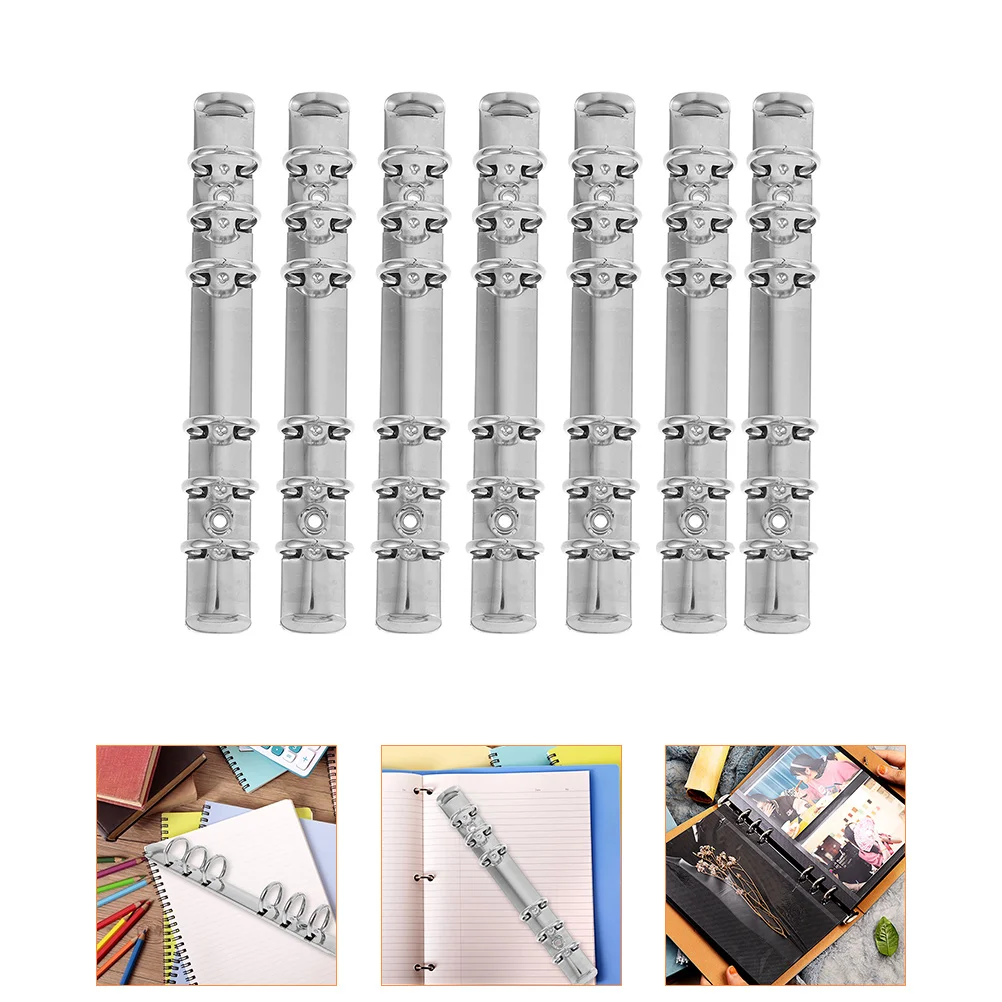 

Folder Binder Metal Binder Mechanism Replacement Kit Notebook A6 6-Ring Binder Mechanisms Loose Leaf Binding Spines