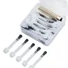60pcs Round Tip Varnish Brush Head Disposable Nail Polish Bottle Brushes Replacement Manicure Painting Brush Tools Kit 1