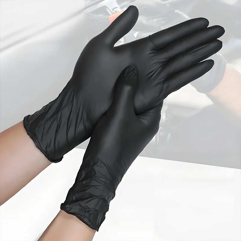 Disposable Nitrile Black Gloves for Cooking and Cleaning