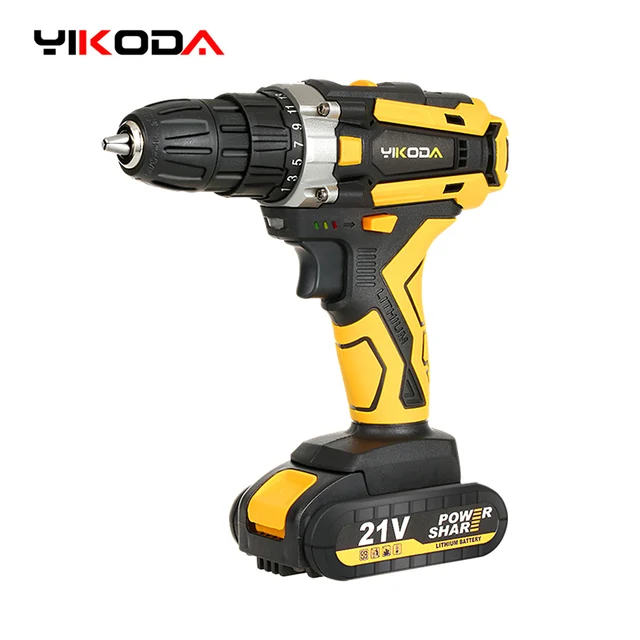 YIKODA Cordless Drill Rechargeable Electric Screwdriver