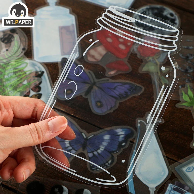 Mr.paper 6 Styles 20 Pcs Periodical Ins Washi Stickers Book for Kids Gift DIY Scrapbooking Decals Diary Ablum Stationery