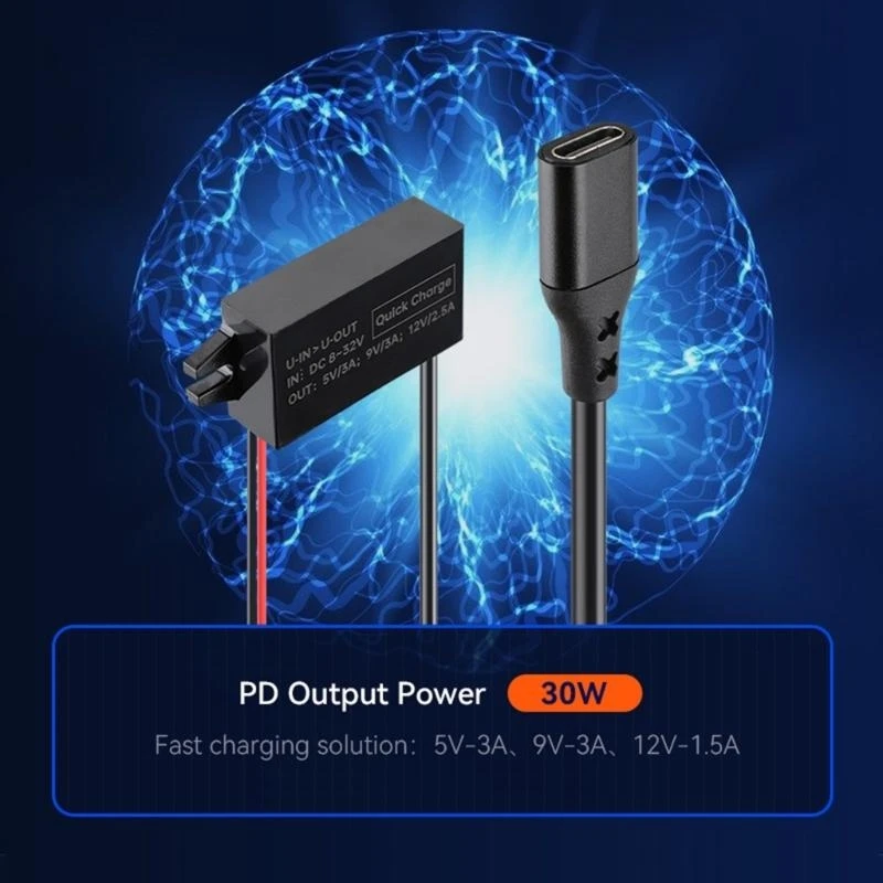 Universal PD 30W USB-C Power Adapter and Converter