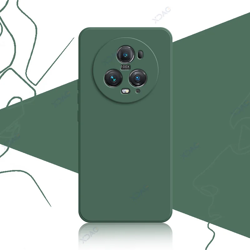 Premium Liquid Silicone Case Cover for Honor Magic 5 Series - Soft Square Design