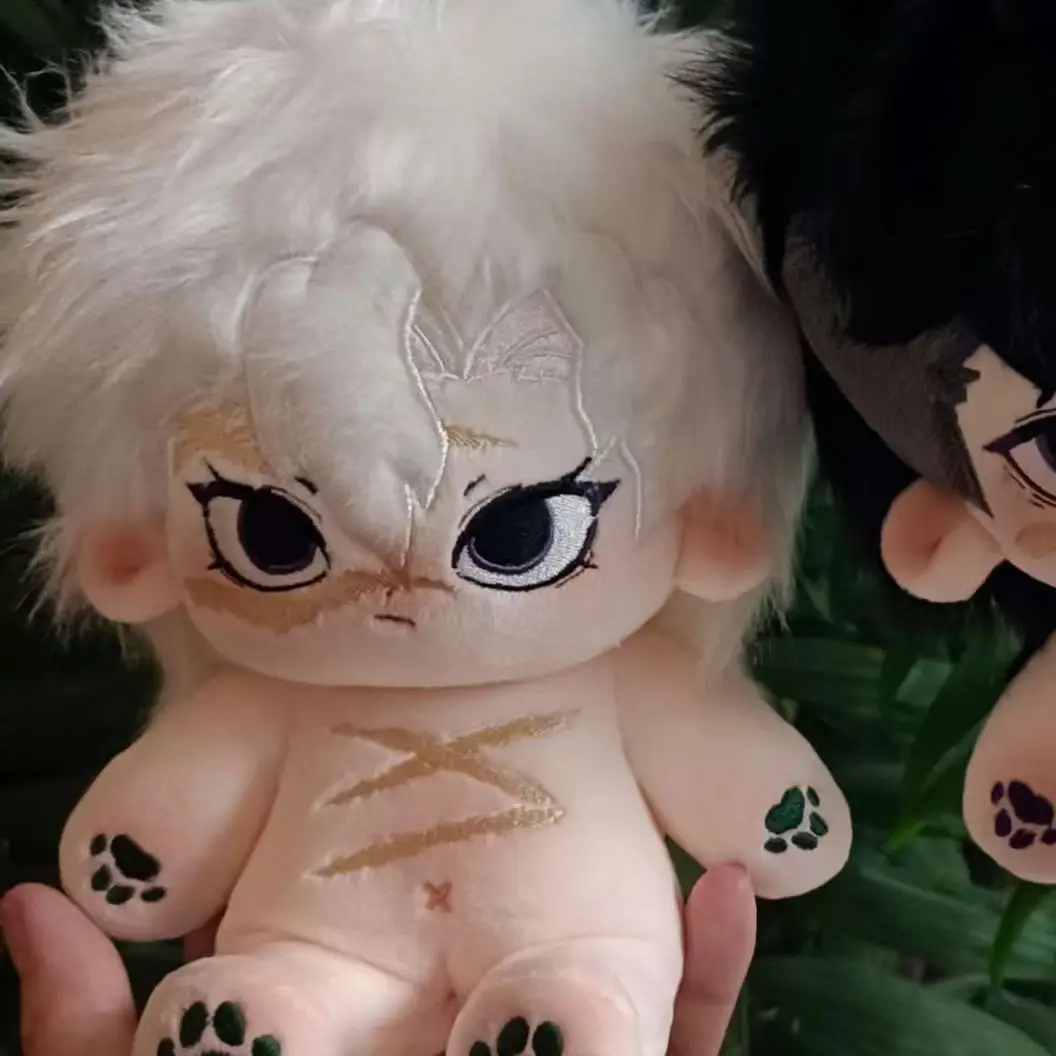 20CM Anime Demon Slayer Shinazugawa Sanemi Attribute Handsome Cosplay Doll Cartoon Toys Dolls Xmas Gift