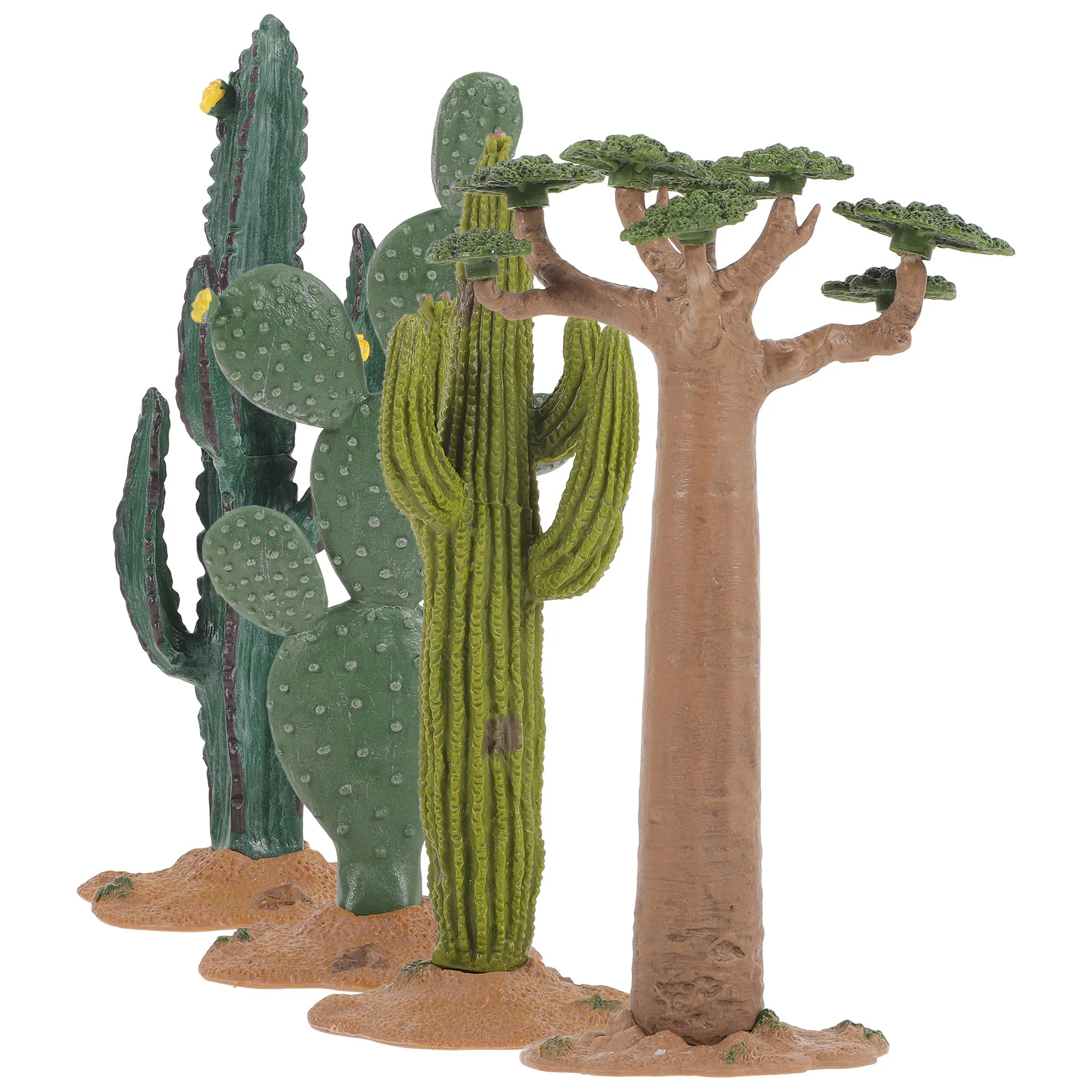 

1 Set of Simulated Cactus Model Artificial Cactus Decor Fake Tree Plants Prop Mini Desert Landscape Layout