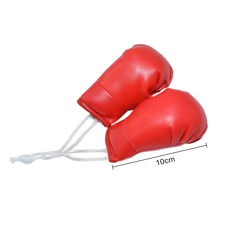Boxing Gloves Pendant Car Mini Boxing Glove Pendants Realistic Hanging Decorations Car Wear Resistant Waterproof Mini