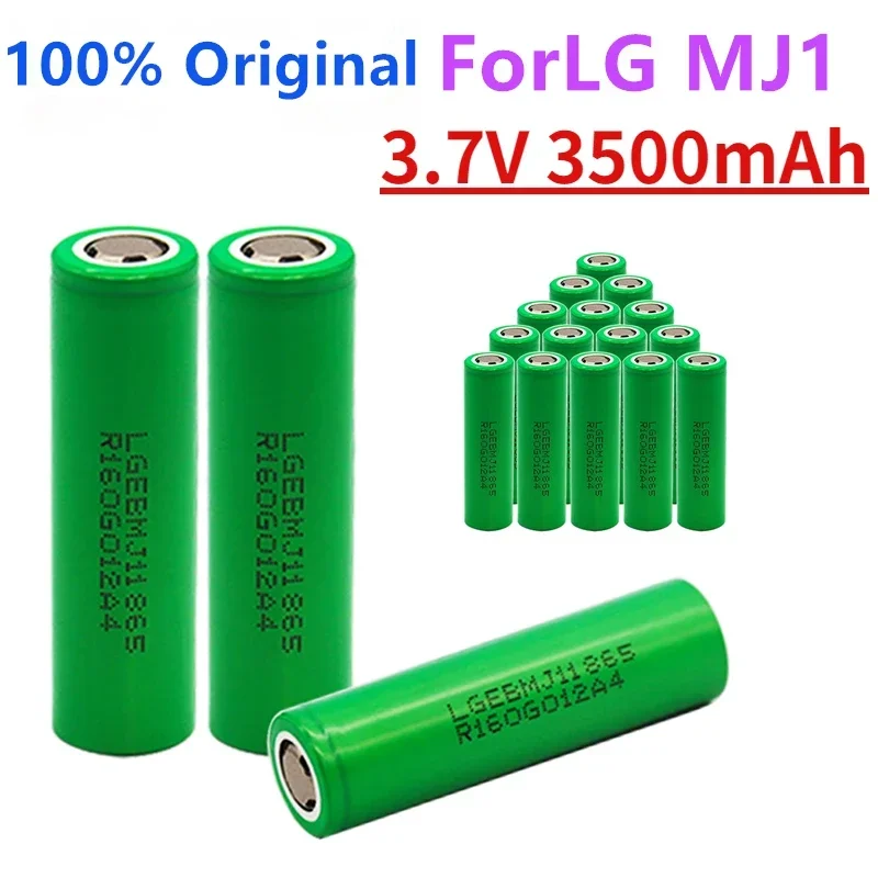 1-10Pcs100% Originele Mj1 3,7 V 3500 Mah 18650 Lithium-Oplaadbare Batteria Voor Zaklamp Batterijen Voor Lg Mj1 3500 Mah Batteria