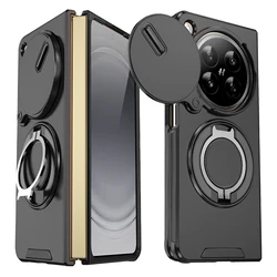 Magnetic Ring Armor Slide Camera Lens Case with Magsafe Wireless Charging Compatibility - OPPO Find N6 (LK Black)