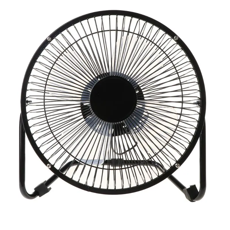 Portable Metal 8 Inch USB Fan USB Powered Desk Fan with 2 Speeds Switch Personal Cooling for Notebook Laptop Home Office