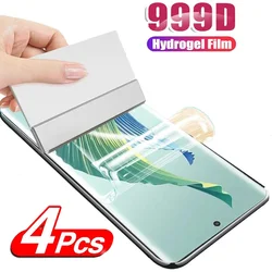 Premium Hydrogel Screen Protector Set for Honor Smartphones (4-Pack) (For Honor 90 Pro)