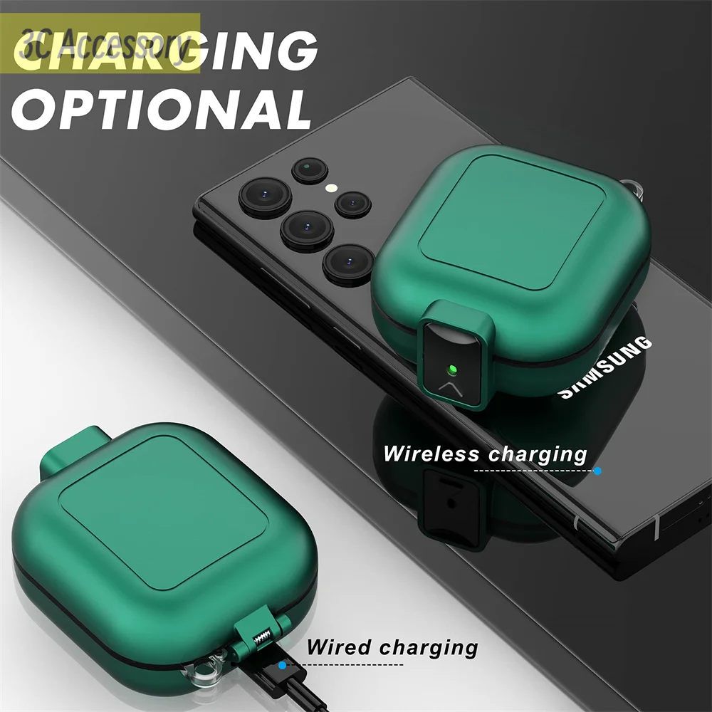 Nuovo Per Samsung Galaxy Buds Fe Case Con Blocco Sicuro Custodia Rigida Con Portachiavi Per Galaxy Buds Fe Case Auricolare Funda