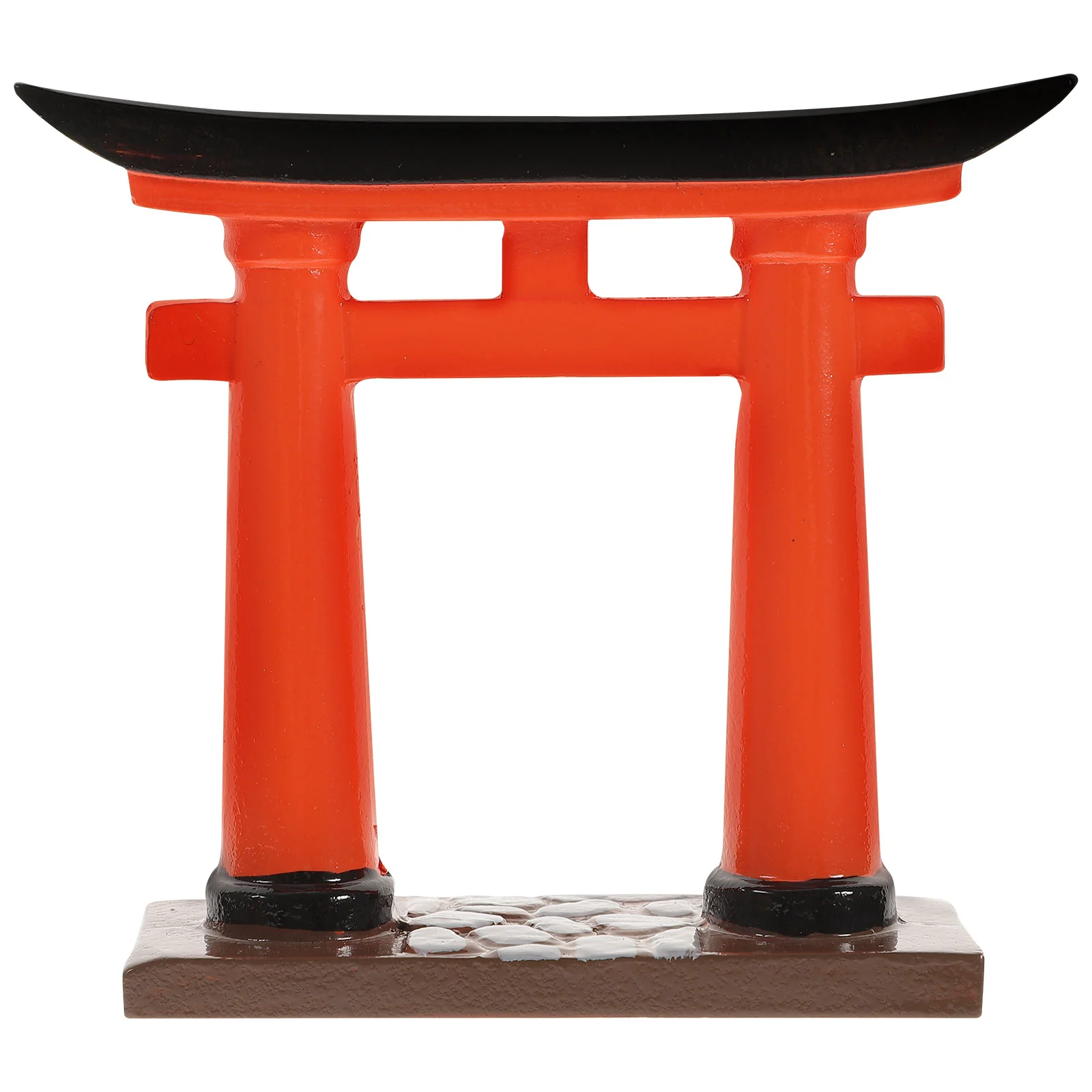 

Miniature Red Japanese Shinto Torii Gate Shinto Altar Shelf Miniature Shrine Japan Traditional Blessing Door Zen Garden Fish