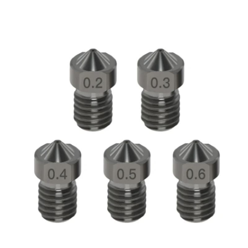 

Новое поступление, E3D V5 V6, латунная насадка M6, резьба 0,2/0,3/0,4/0,5 мм, съемные наконечники из нержавеющей стали для фильтра 1,75 мм