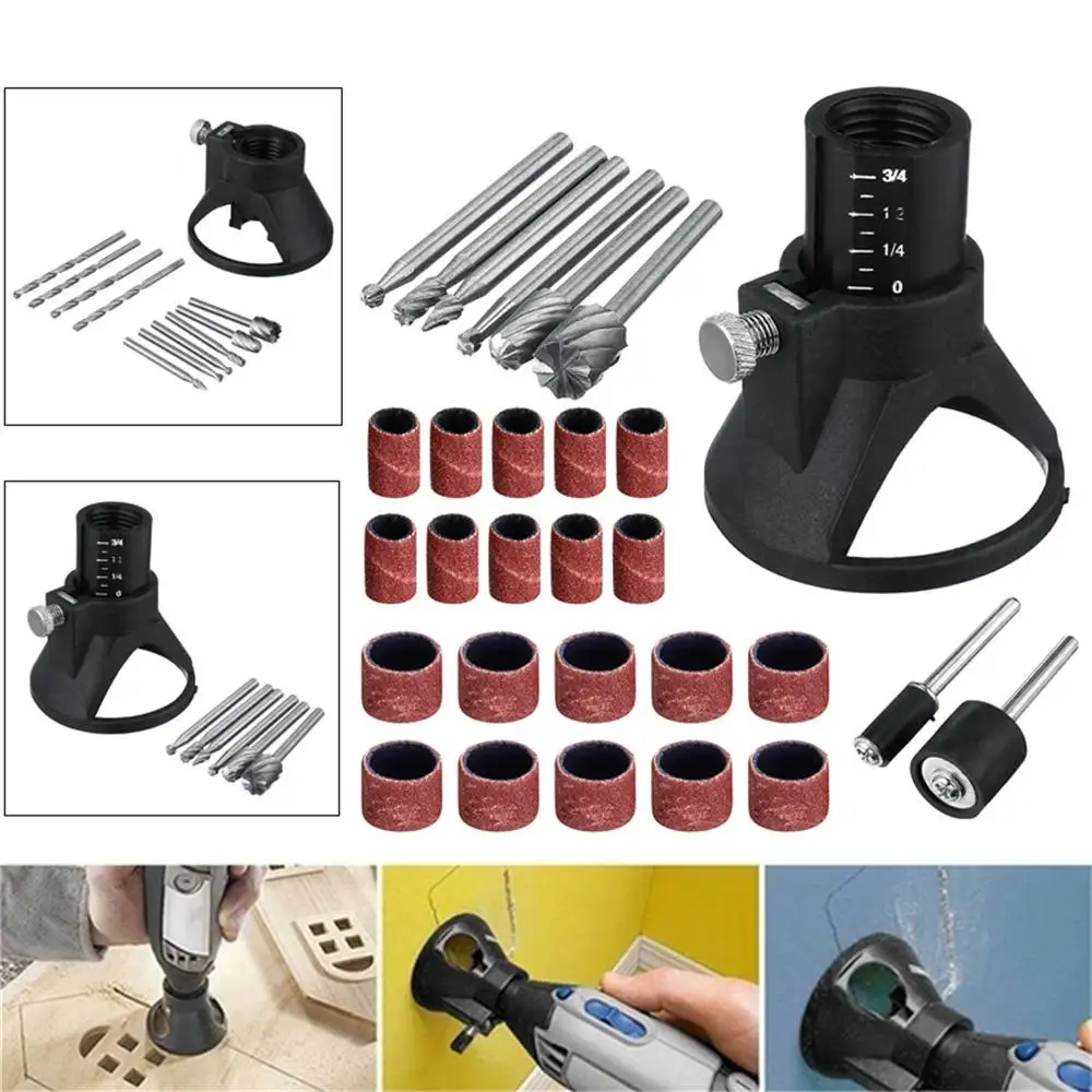 

Electric Grinder Locator Drill HSS Router Drill Bit Holder Dremel Rotary Burrs Tool Wood Stone Metal Root Carving Milling Cutter