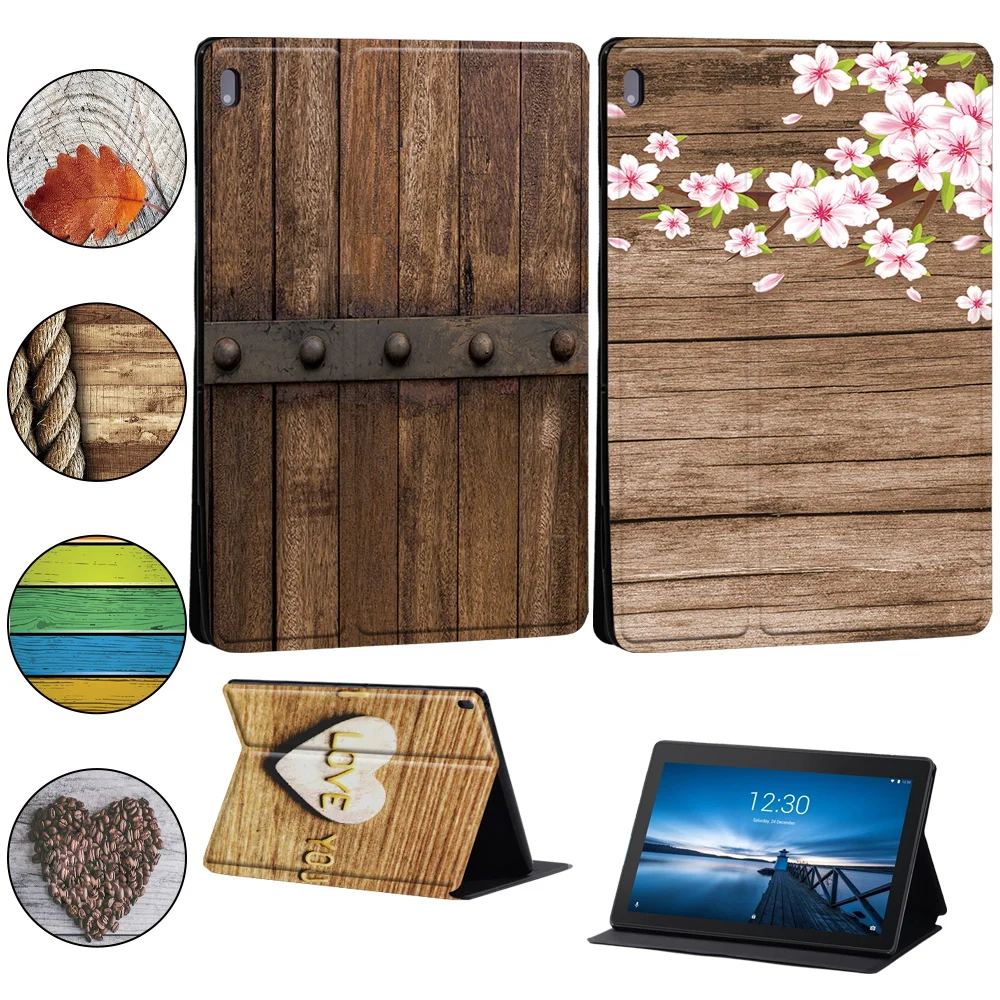 

Foldable Cover for Lenovo Tab M8 M7/Tab M10 HD/M10 Plus/Tab M10 10.1" X605F/Tab E10 Anti-drop Leather Protective Tablet Cover