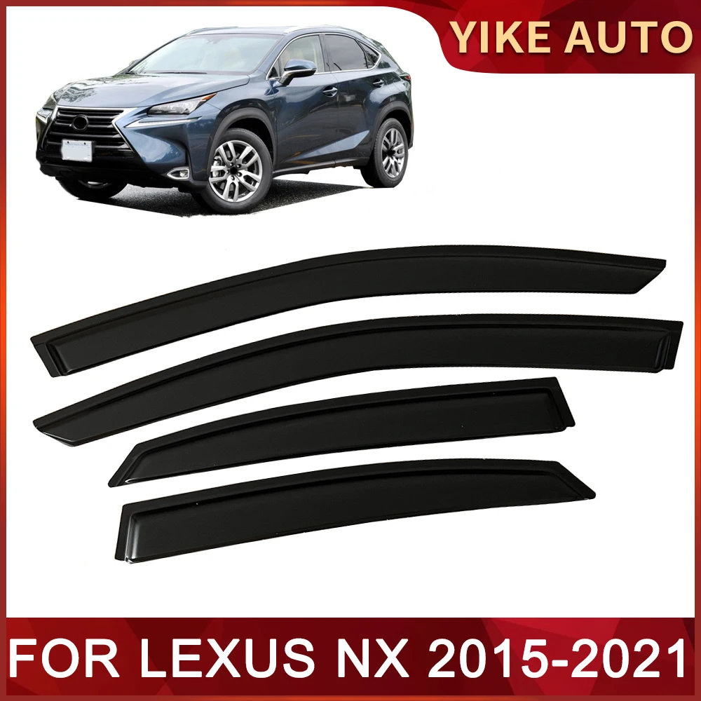 

Оконный козырек для LEXUS NX AZ10 2015-2021, дверной козырек с защитой от ветра, солнца, дождя, боковые окна, ветровые дефлекторы, автозапчасти