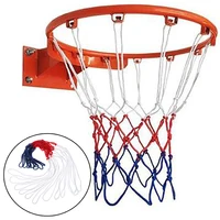 Outdoor Sports Basketball Net Standard Nylon Thread Basketball Hoop Mesh Net Backboard Rim Ball Pum 12 Loops 2