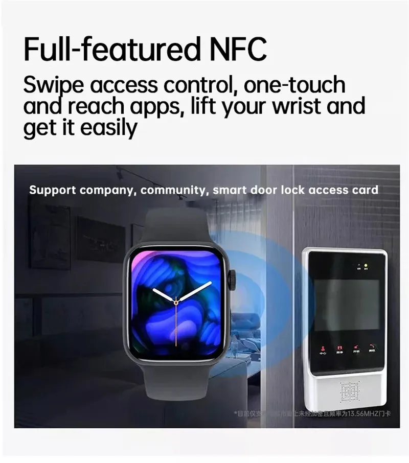 M7 Max Smartwatch Series 7 Bluetooth Call NFC 1.9 Inch HD Infinite Screen Wireless Charging DIY Watchfaces Smart Watch