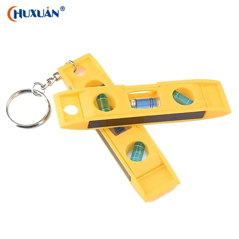 

1Pcs High Quality Portable Spirit Level Mini 3 Bubble Level With Keychain Torpedo Magnetic Gradienter Level Measuring