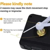1 Set Hanging DIY Quartz Watch Silent Wall Clock Movement Quartz Repair Movement Clock Mechanism Parts Clock Parts With Needles 3
