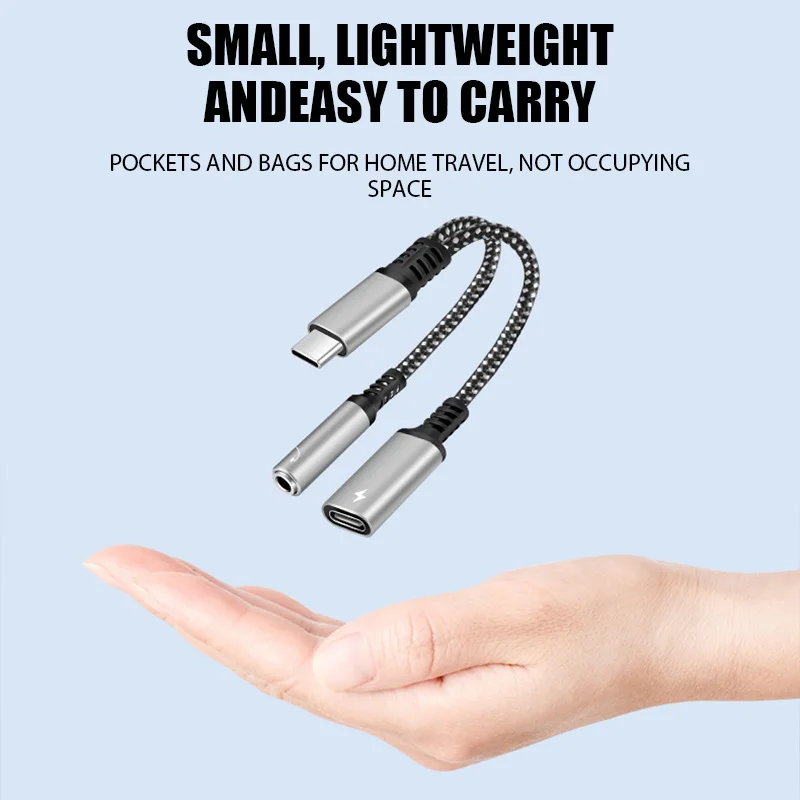 Adaptador USB-C A 3 En 1 Con Jack 3.5mm Y Carga PD 60W - Compatible Con IPhone 16/15, Galaxy S22, IPad Pro | Para Escuchar Música Y Cargar Al Mismo Tiempo