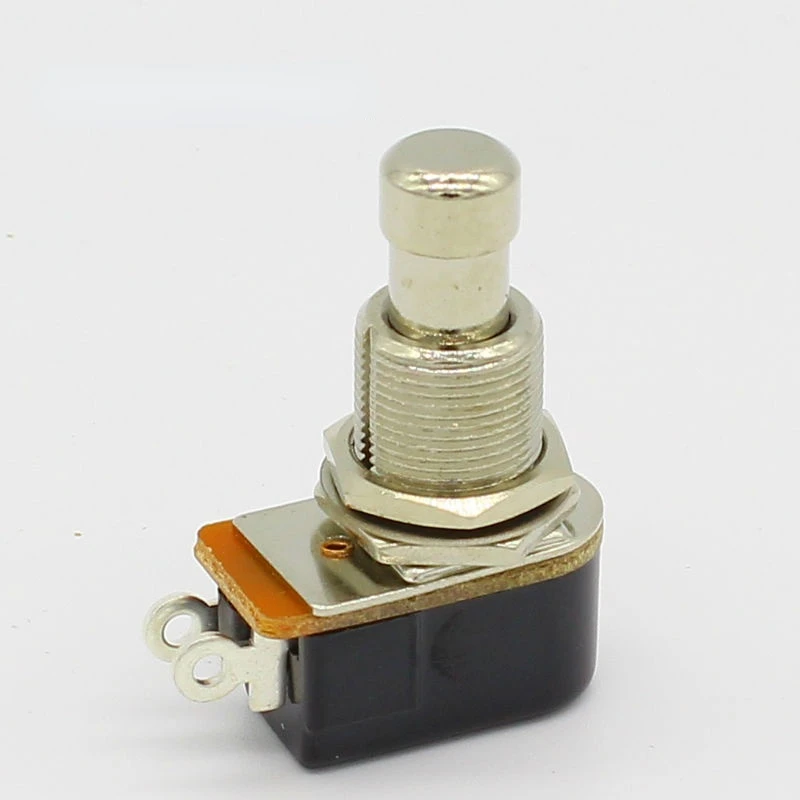 Spst Momentaneo Soft Touch Pulsante Stomp Interruttore A Pedale Interruttore Per Chitarra Elettrica Off-Momentaneo On