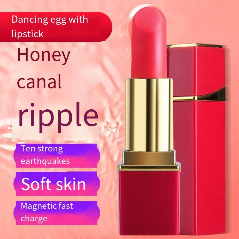 Vibrazione a 10 frequenze rossetto che salta uovo ricaricabile masturbatore femminile orgasmo vibratore mini piccolo AV stic_voghion.com