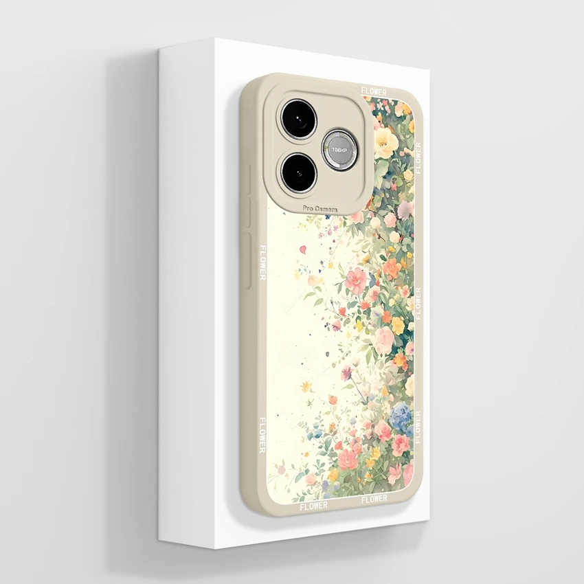 Cute Cat Claw Cartoon Print Phone Case with Camera Protection - Soft Liquid Silicone Housing