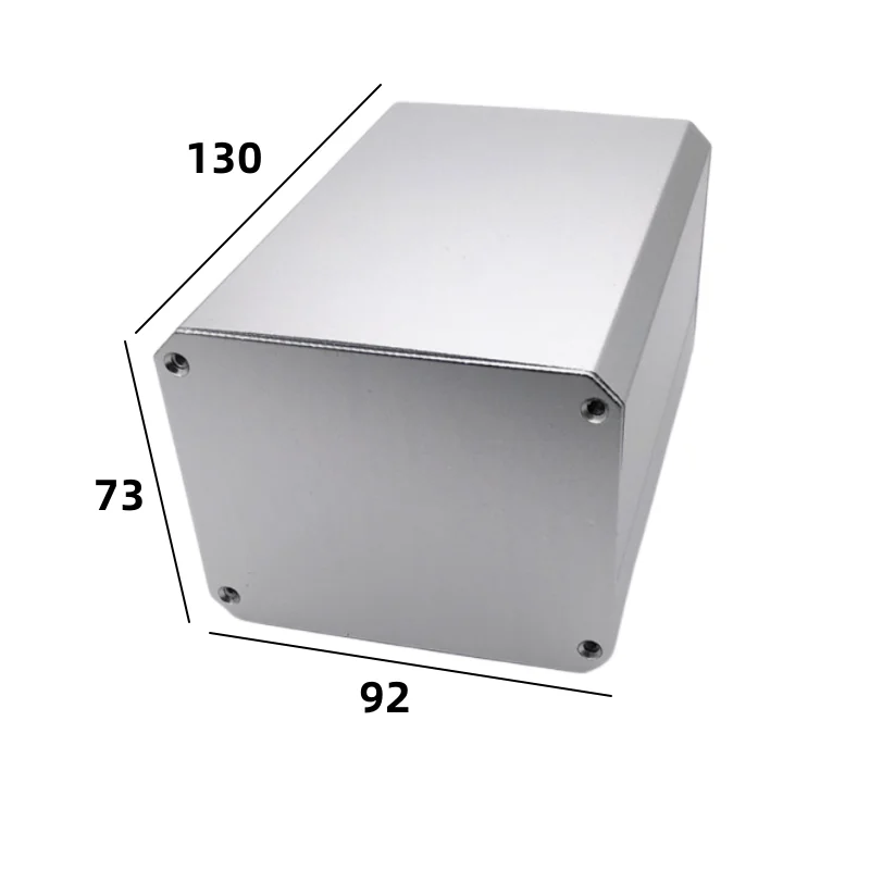 Alumínio Liga Alumínio Perfil Divisão Bateria Caixa Circuito Shell 130x92x73 mm