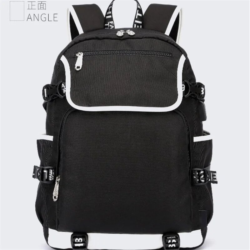 OSHI NO KO Hoshino Ai Backpacks Teenarges Schoolbag Mochila Anime Men Women Fashion USB Charge Port Laptop Outdoor Bags