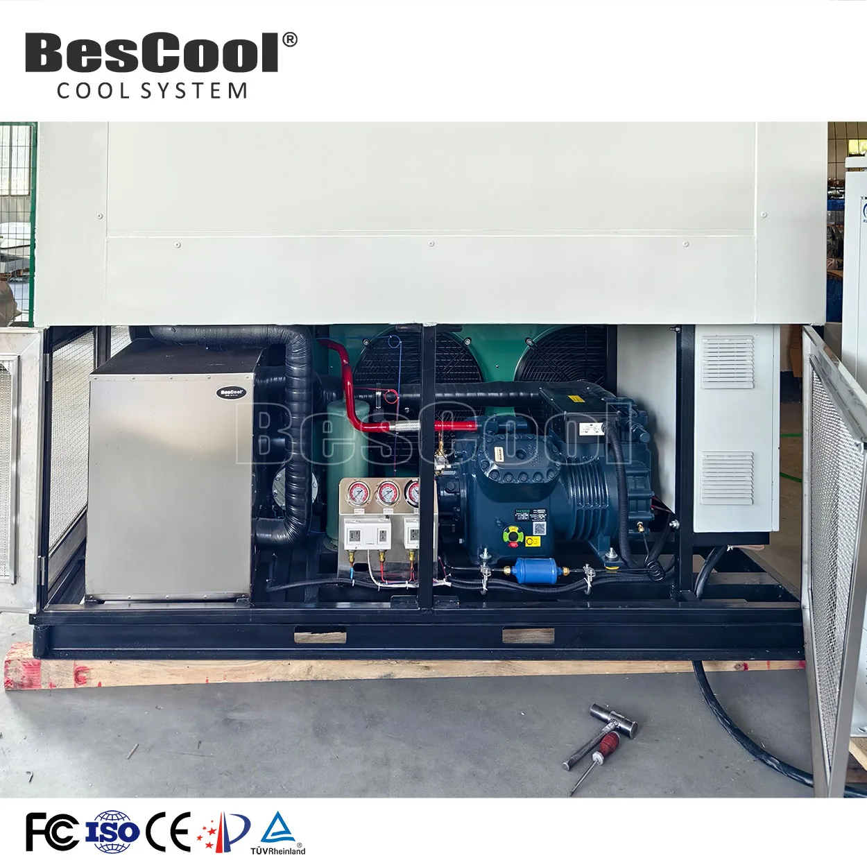 CO2 Blast Freezer Seafood Fruits Integrated Mobile Cold Room Storage -70~ -50 Degrees Quick-Freezing Unit