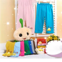 

Children's Candy Color Cartoon Pants Knitted Pants Spring And Autumn Soft Cotton Fabric Boy and Girl Pants