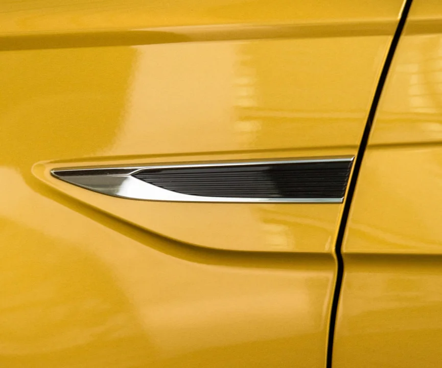 

2PCS CAR Original Side Wing Fender door Emblem Badge sticker Trim For 2019-2023 VW polo plus mk6