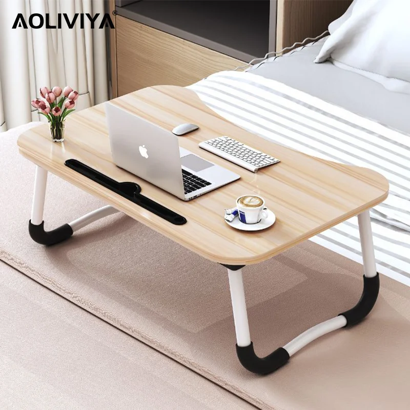 

AOLIVIYA Bed Desk Foldable Home Dormitory Bedroom Lazy Student Learning To Write Computer Desk Simple Portable Small Desk