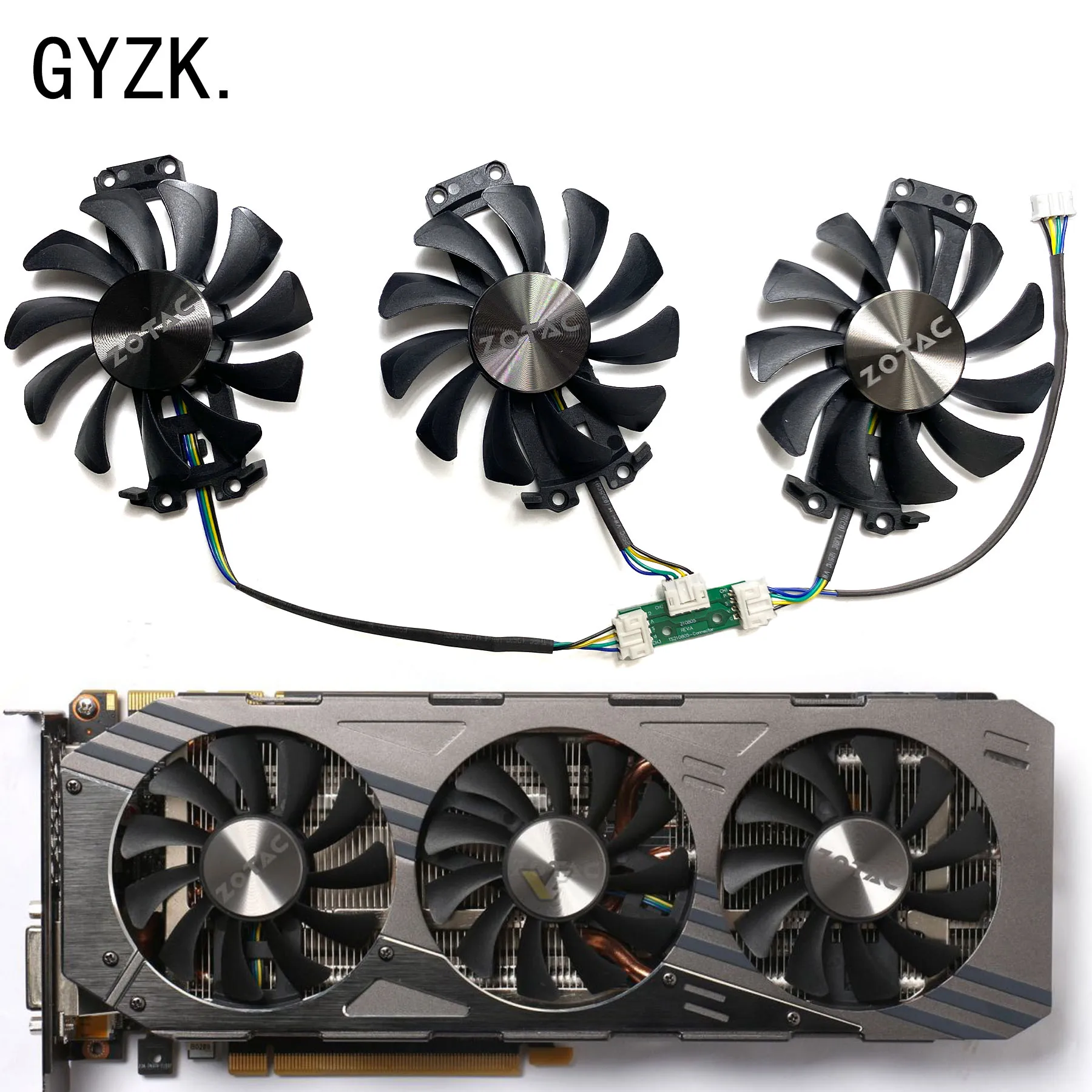 Nuovo Per Zotac Geforce Gtx970 980 Amp! Ventola Di Ricambio Per Scheda Grafica Omega Core Edition Ga81S2U