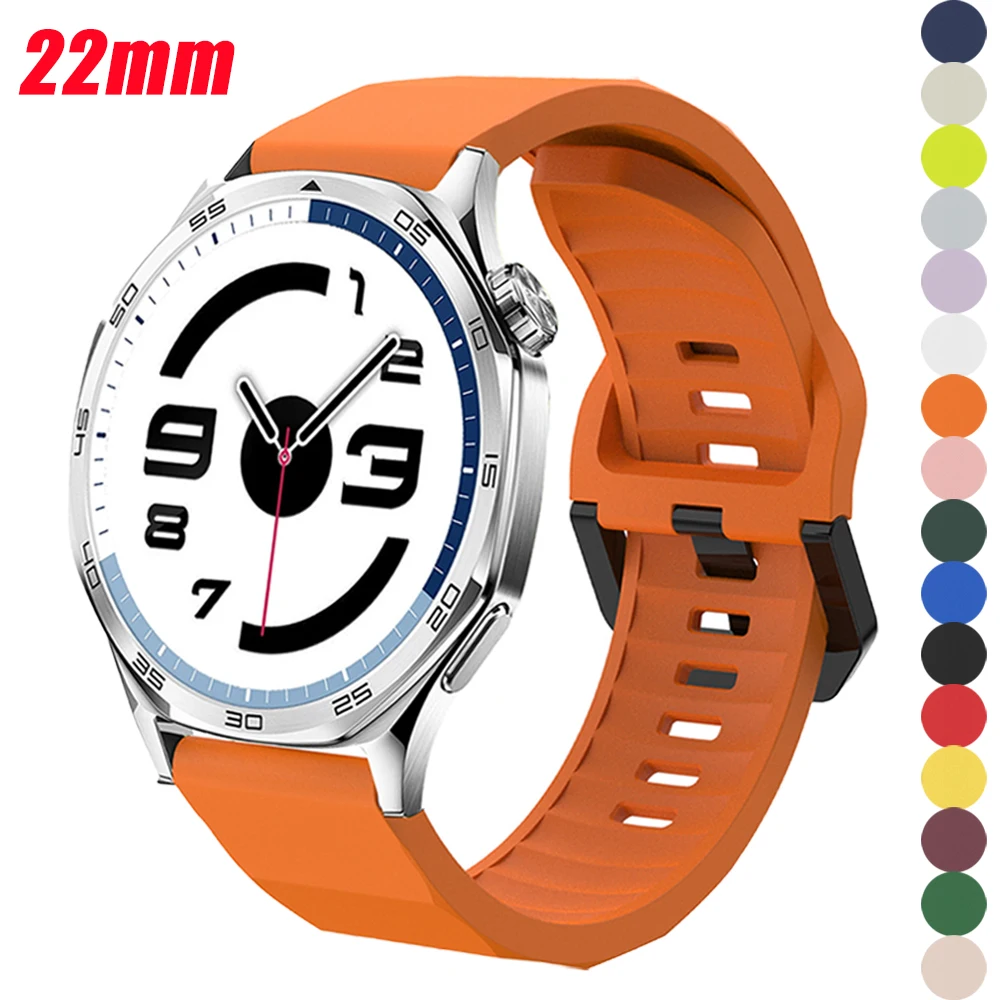 Versatile 22mm Silicone Watch Band - Premium Strap