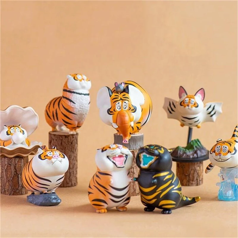 

Fat Tiger Panghu глухая коробка игрушки, тигр может быть чем-то экшн-фигурка, куклы, загадочная коробка, рождественский подарок для детей, украшение автомобиля