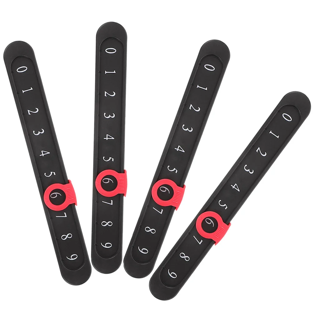 

4 Pcs Football Scorer Scores Counters Foosball Portable Small Scorekeeper Bars Tools