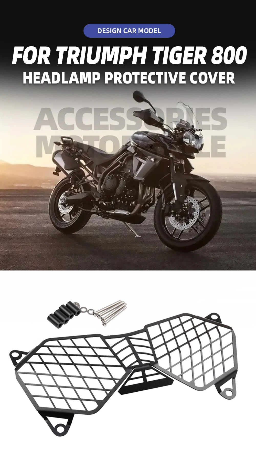 Headlight Guard Grille for Triumph Tiger